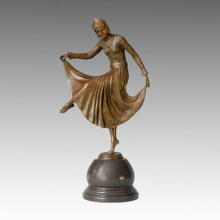 Статуя танцовщицы Российская леди Бронзовая скульптура Джо Декомпс TPE-321